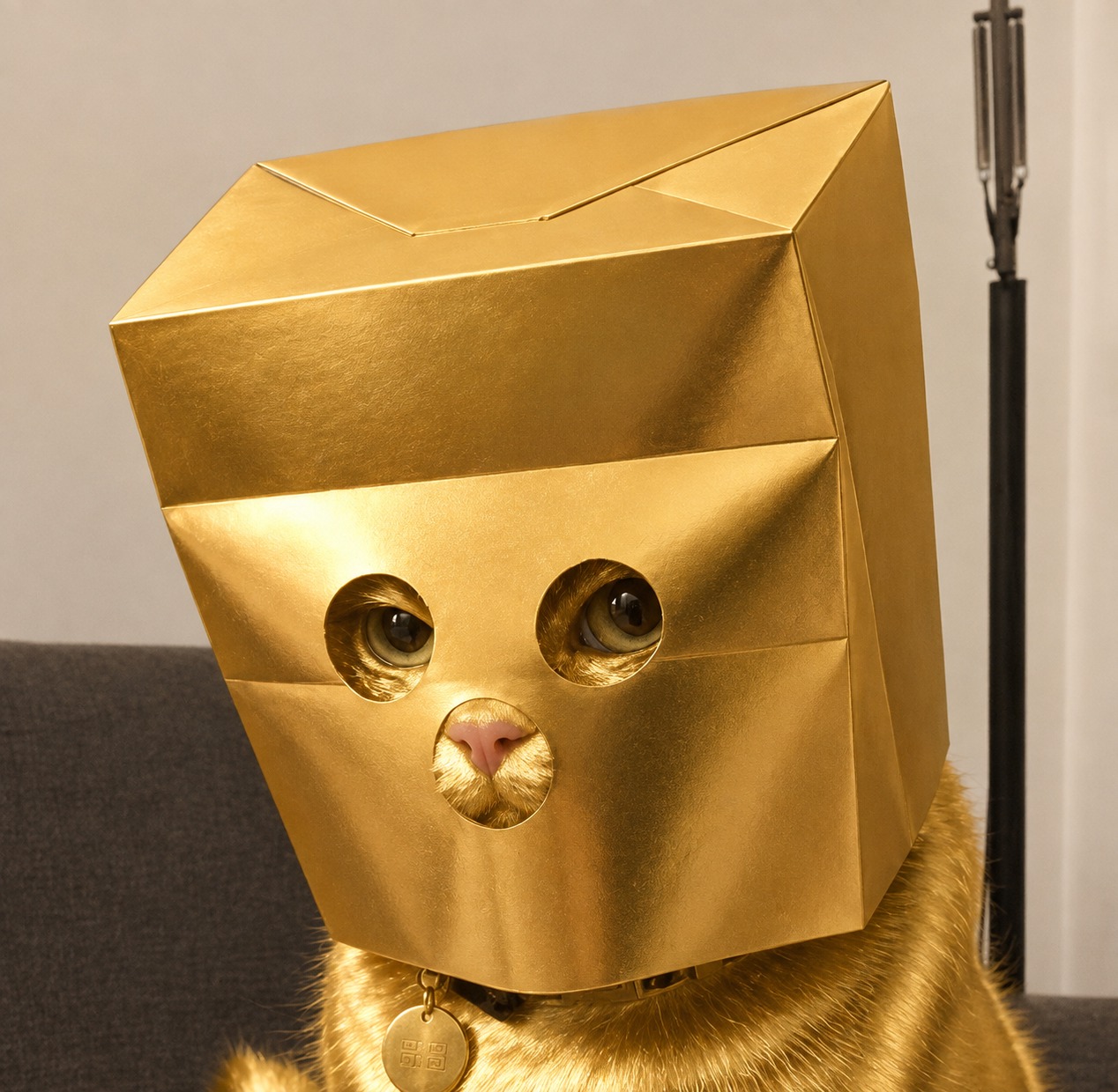 Anonymous Gold Cat — the original photo
