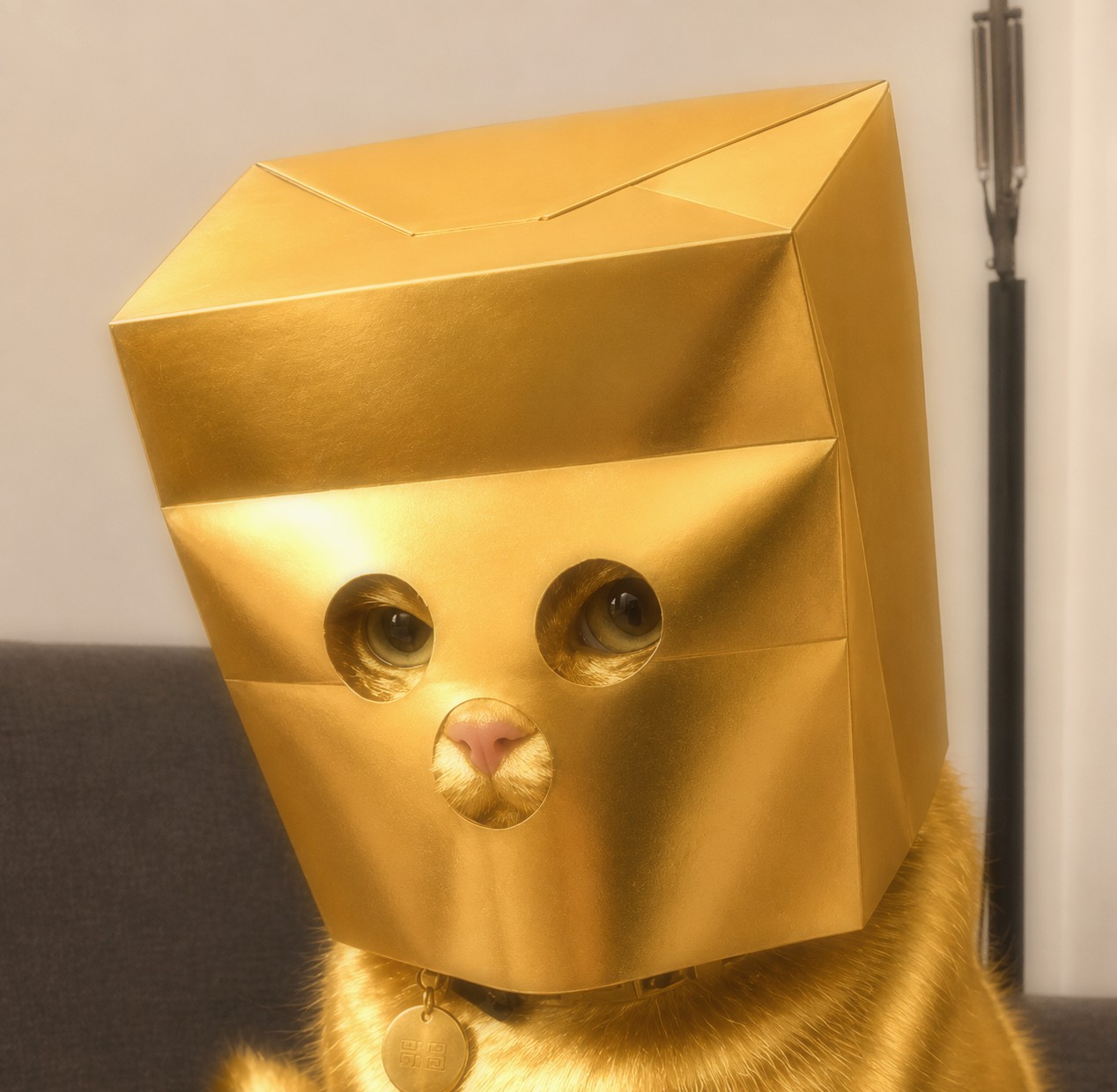Anonymous Gold Cat — soft light